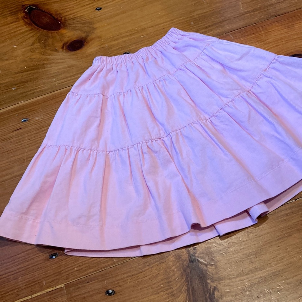 JEANINE JOHNSEN 4T Pink Handsmocked Corduroy Skirt